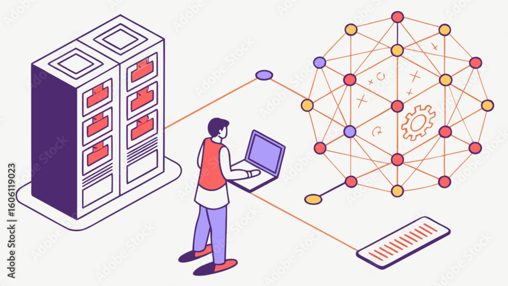 Aufkleber data science network analysis server management with machine learning and artificial intelligence so