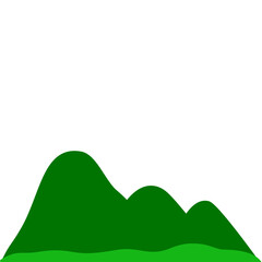 Fototapeta premium Cartoon Hill