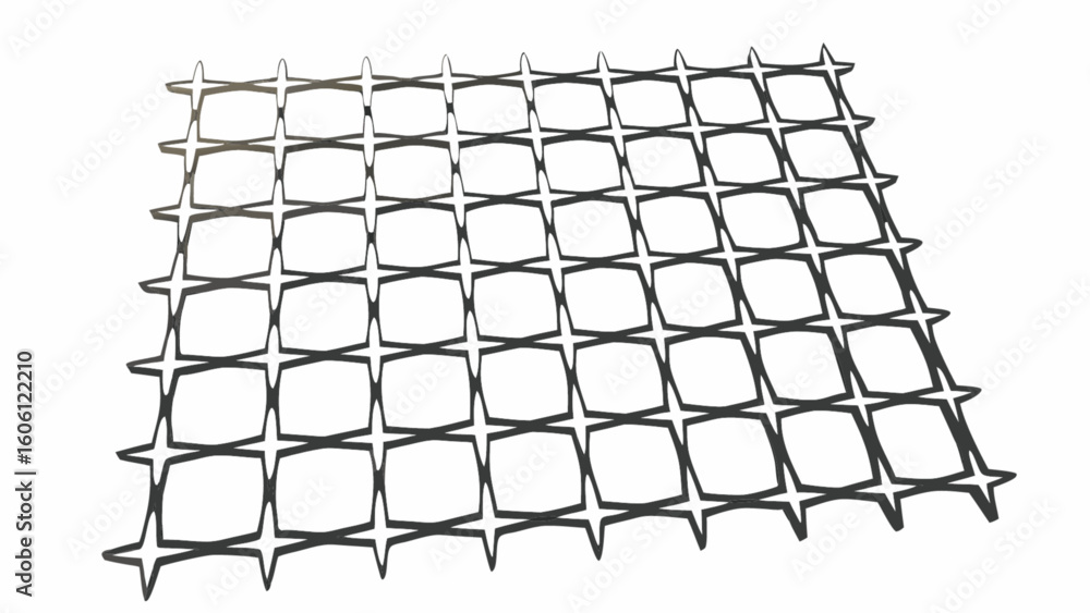 Poster star grid pattern design for graphic elements and backgrounds with geometric star shapes and square 