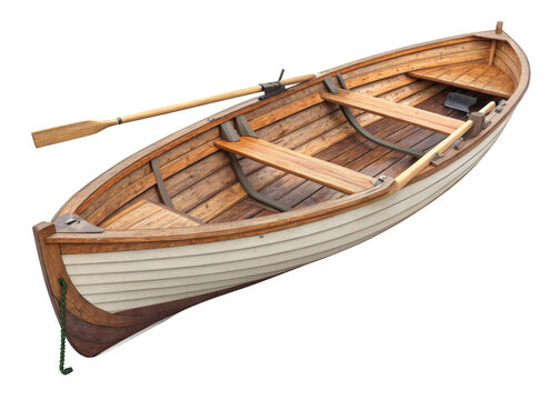 rowing-boat on a isolated transparent background	