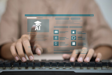 Artificial Intelligence in Education with Virtual Learning Interface
