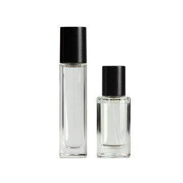  10ml Bottle of Perfume Standing Next to a Larger 50ml Bottl