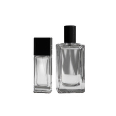  10ml Bottle of Perfume Standing Next to a Larger 50ml Bottl