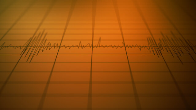 Dramatic Ominous Polygraph Test with Failed Lines - Retro Version
