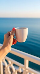 Coffee and Calm Morning at the Balcony