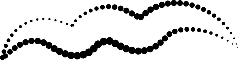 Line dot element, curve, wave, spin, twirl