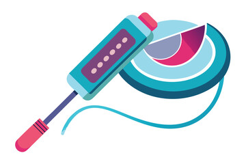 Colorful Pie Chart Analytics with Magnifying Glass Tool and Curvy Underlines Data Visualization