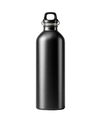 Blank Stainless Steel Water Bottle Mockup on Transparent Background

