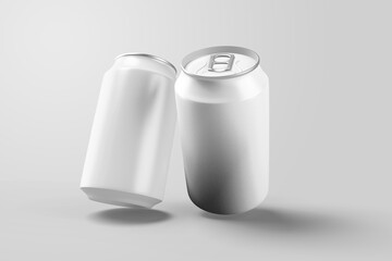 floating soda cans