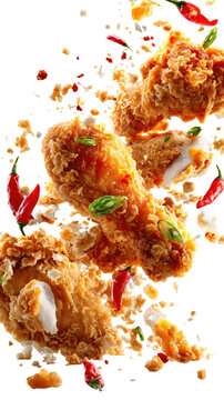  Commercial food photography several KFC chicken wings