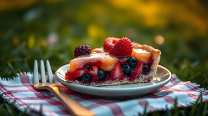 Delicious fruit tart recipe with fresh berries and sweet glaze perfect summer dessert