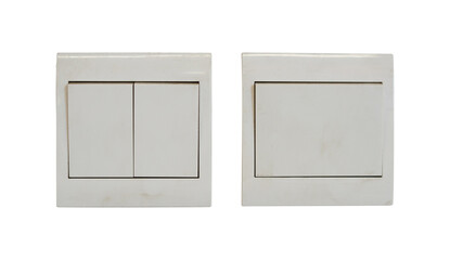 two white switch on the wall