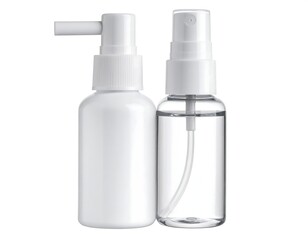 Empty plastic spray bottles