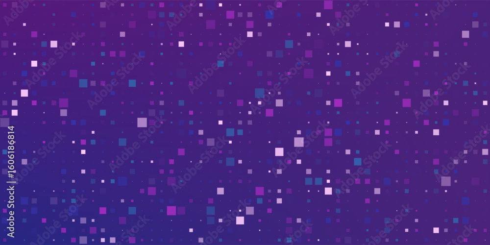 Poster purple abstract pixel texture bg video screen. tv pattern background with square noise effect. futur