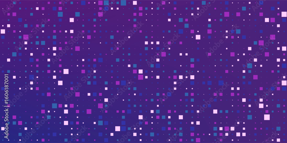 Poster purple abstract pixel texture bg video screen. tv pattern background with square noise effect. futur