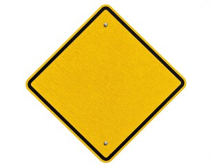 Empty road sign