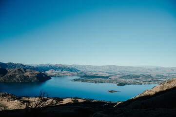 Fototapeta premium View from Roys Peak Track, Wanaka, New Zealand