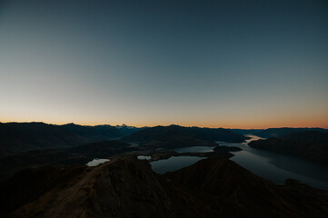 sunset over at Roys Peak, Wanaka, New Zealand