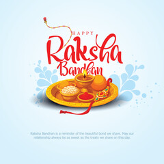 Fototapeta na wymiar raksha bandhan poster
