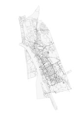 Vector Map Illustrating Klaipėda's Highway Network
