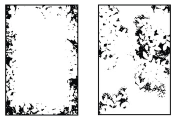 Black and white grunge. Distress overlay texture. Abstract surface dust and rough dirty wall background concept. Worn, torn, weathered effect. Vector illustration, EPS 10.