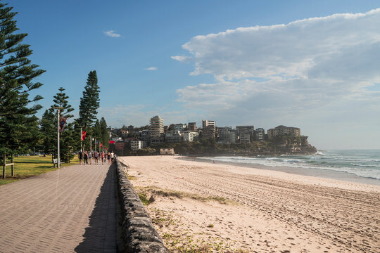 Sydney, Australia - 26 January 2025 : Manly beach and Queenscliff