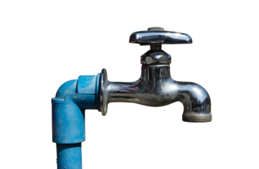 water faucet with pipe isolated