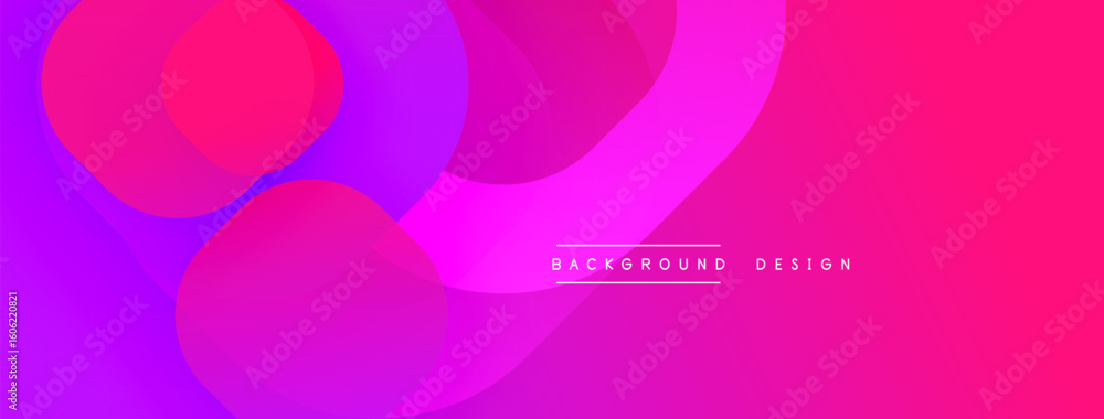 Poster abstract vibrant background. overlapping circles create dynamic purple, pink gradients. modern desig
