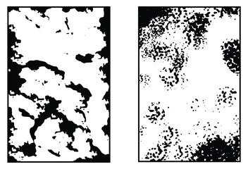 Black and white grunge. Distress overlay texture. Abstract surface dust and rough dirty wall background concept. Worn, torn, weathered effect. Vector illustration, EPS 10.