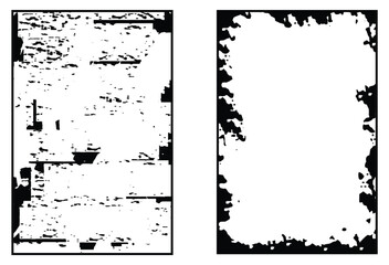 Black background, grunge texture design. Dirty and scratched background. Abstract grunge texture isolated on white background.