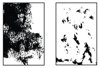 Black background, grunge texture design. Dirty and scratched background. Abstract grunge texture isolated on white background.