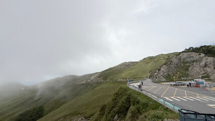Scenery of Hehuan Mountain in central Taiwan