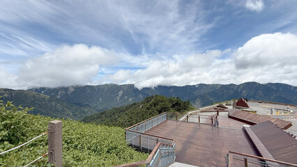 Scenery of Hehuan Mountain in central Taiwan