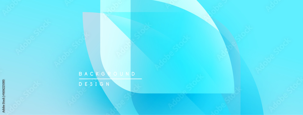 Poster abstract blue background. overlapping shapes create dynamic visual effect. modern design elements su