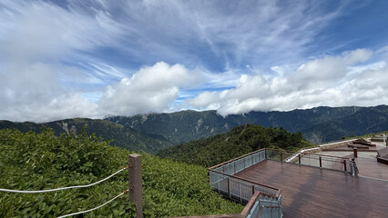 Scenery of Hehuan Mountain in central Taiwan