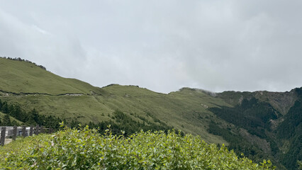 Scenery of Hehuan Mountain in central Taiwan