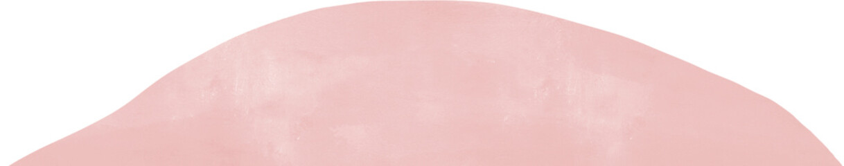 Pink watercolor curve shape decoration