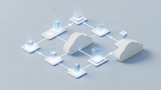 Isometric Cloud Computing Network Architecture with Data Flow Loop