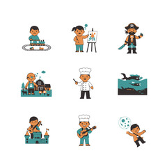 Diverse Children's Avatars: Play & Imagination