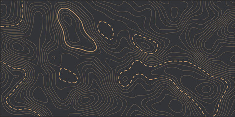 Trendy modern background and texture. Topographic multicolored linear background for design, abstraction with place for text.