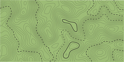 green background topo. Vector abstract illustration