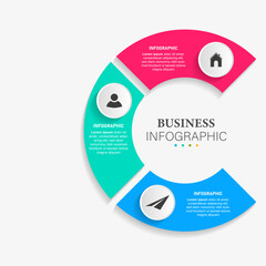 Timeline infographic template,Business concept with 3 options,Vector illustration.