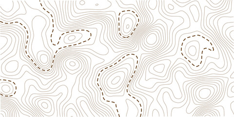Contour map vector. Geographic World Topography map grid abstract vector illustration . Pro Vector