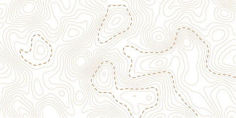 Topographic map contour background. Topo map with elevation. Contour map vector. Geographic World Topography map grid abstract vector illustration . Pro Vector