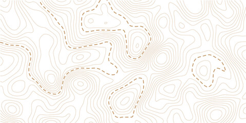 Topographic map contour background. Topo map with elevation. Contour map vector. Geographic World Topography map grid abstract vector illustration . Pro Vector