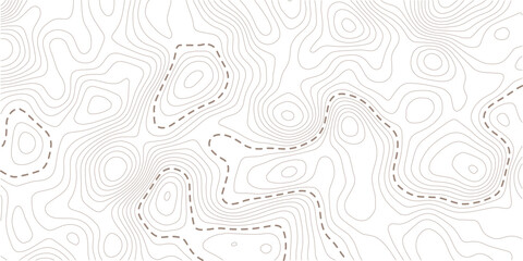 Topographic map contour background. Topo map with elevation. Contour map vector. Geographic World Topography map grid abstract vector illustration . Pro Vector