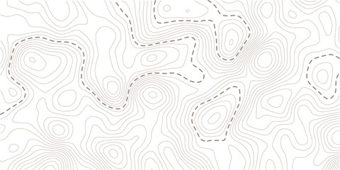 Topographic map contour background. Topo map with elevation. Contour map vector. Geographic World Topography map grid abstract vector illustration . Pro Vector