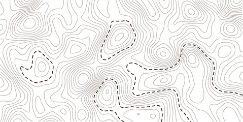 Topographic map contour background. Topo map with elevation. Contour map vector. Geographic World Topography map grid abstract vector illustration . Pro Vector