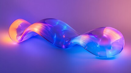 Stretch roller styled like a glowing helix