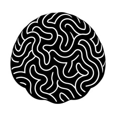 Obraz premium Human mind intelligence concept creative brain illustration silhouette